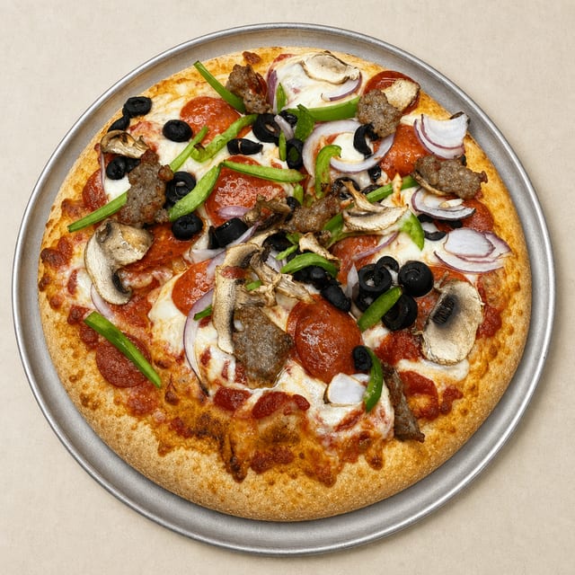 The Works Pizza.