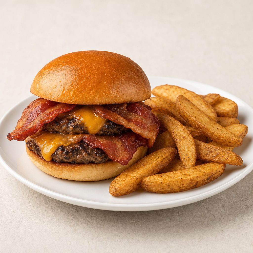 Double Bacon Burger.